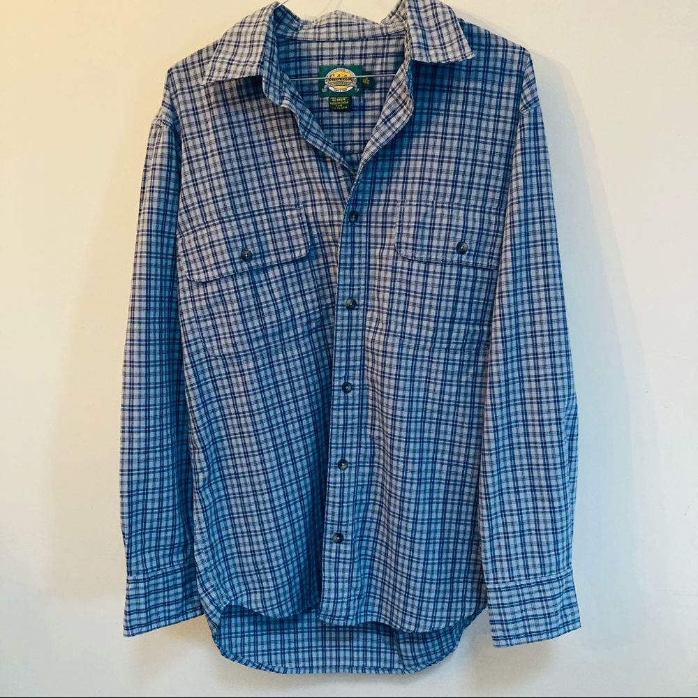 Men's Cabela's Guidewear Long Sleeve Plaid Button Down Shirt S